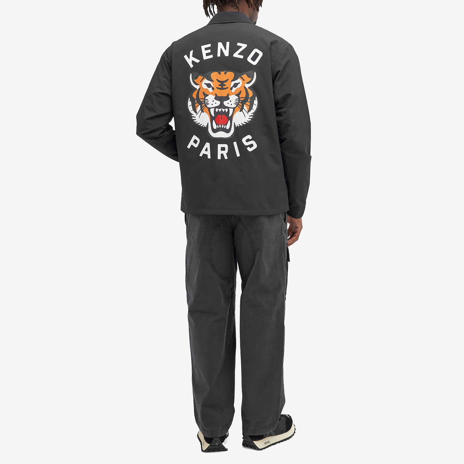 Kenzo Lucky Tiger Padded Coach Jacket - Black