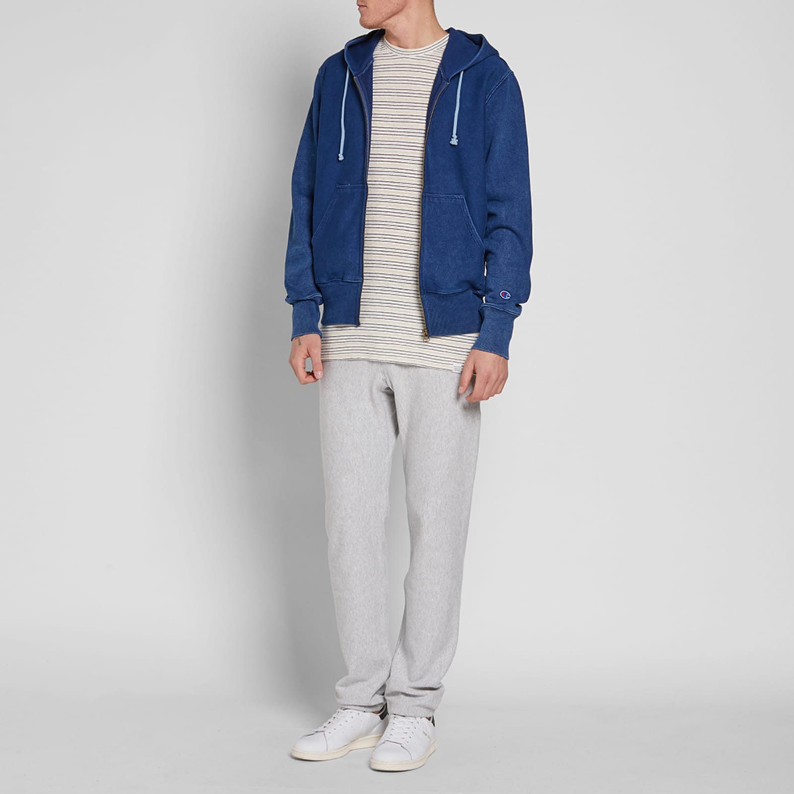 Champion indigo hoodie Clearance