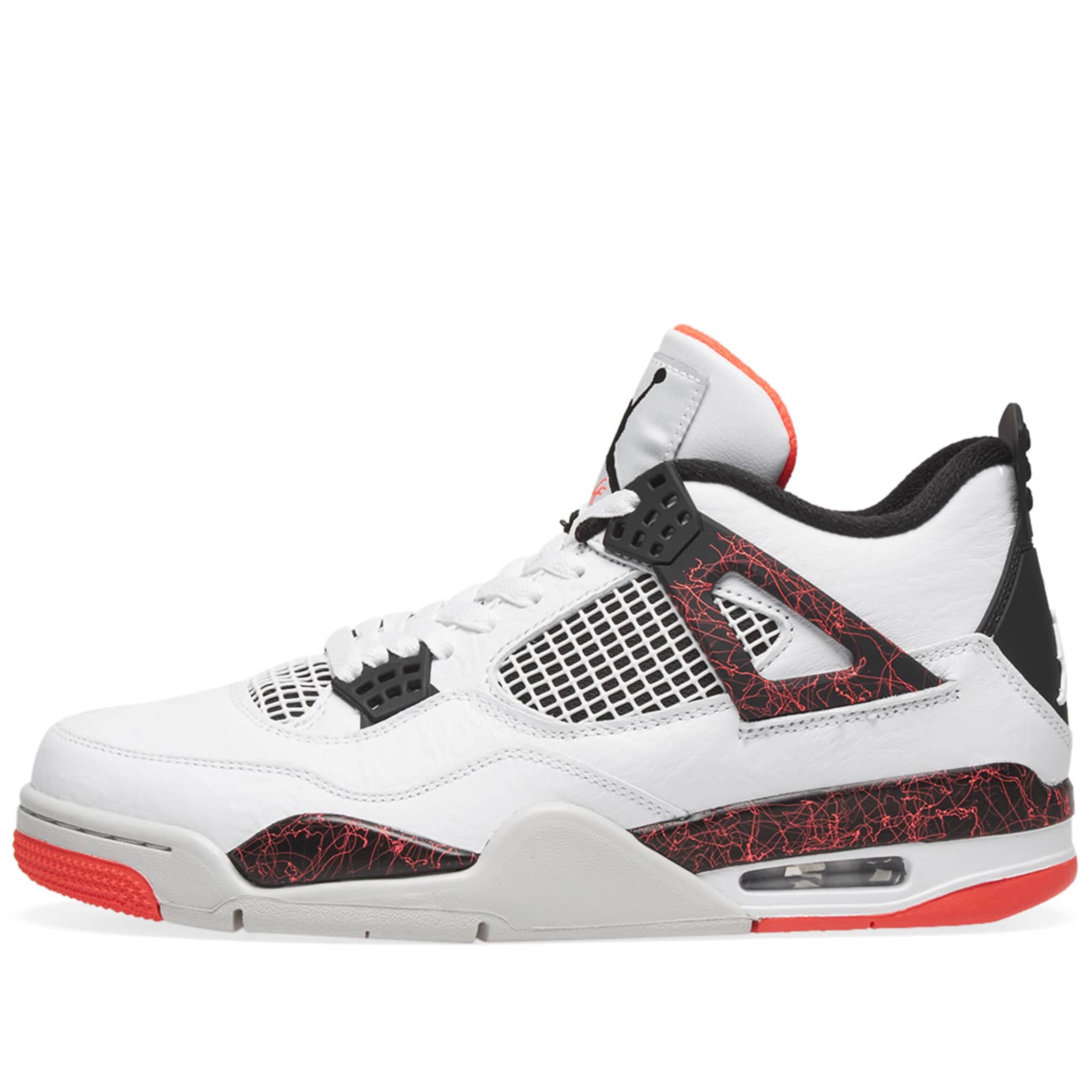 Air Jordan 4 Retro - White, Black, Crimson & Citron