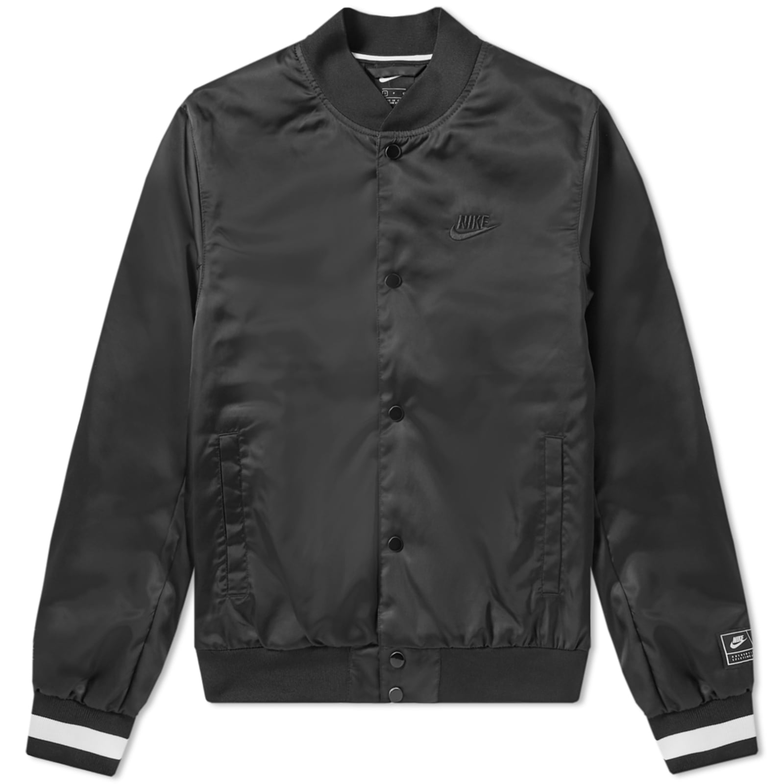 Nike Air Varsity Jacket Black & Sail END. (US)