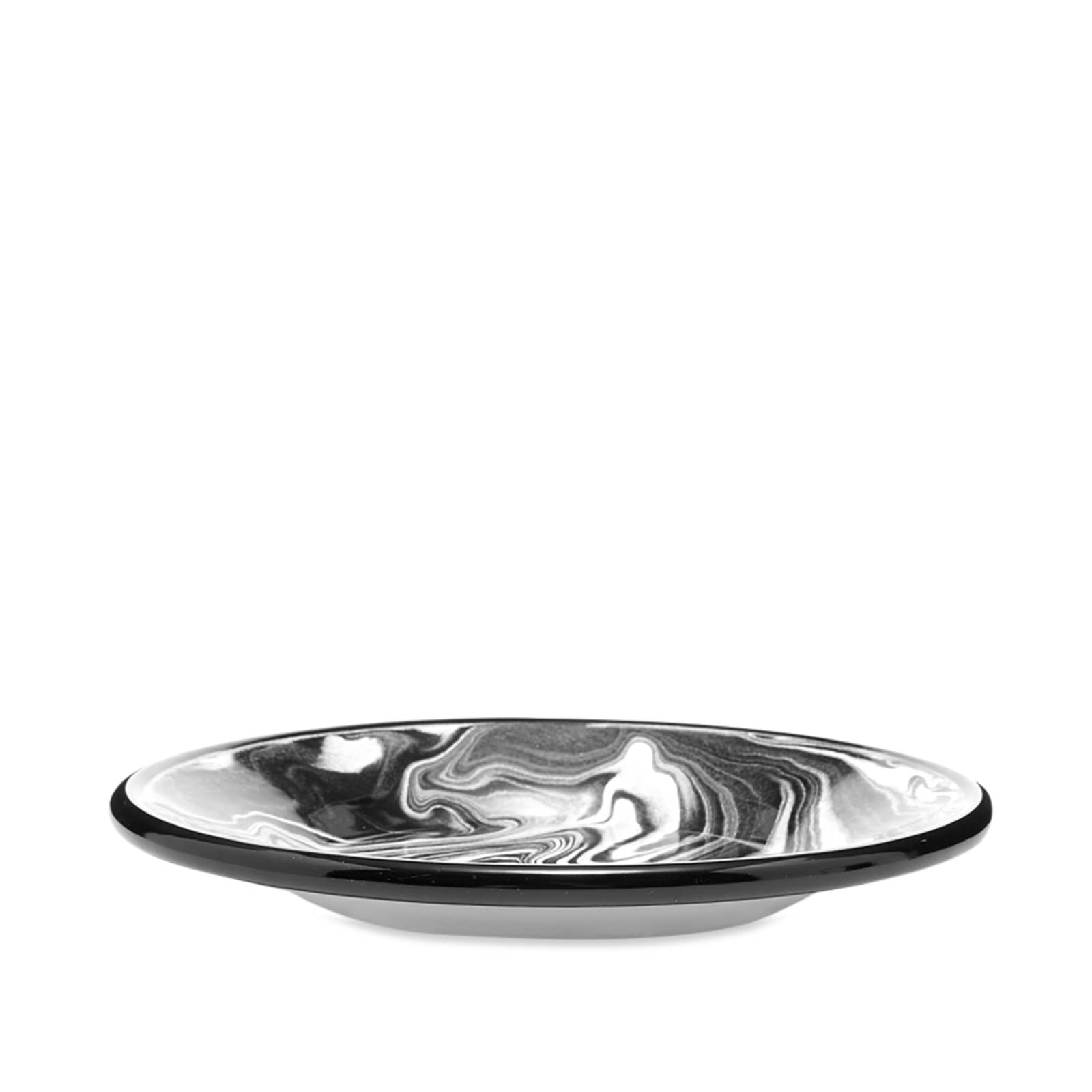 BORNN Enamelware Classic Marble Small Plate Black END.