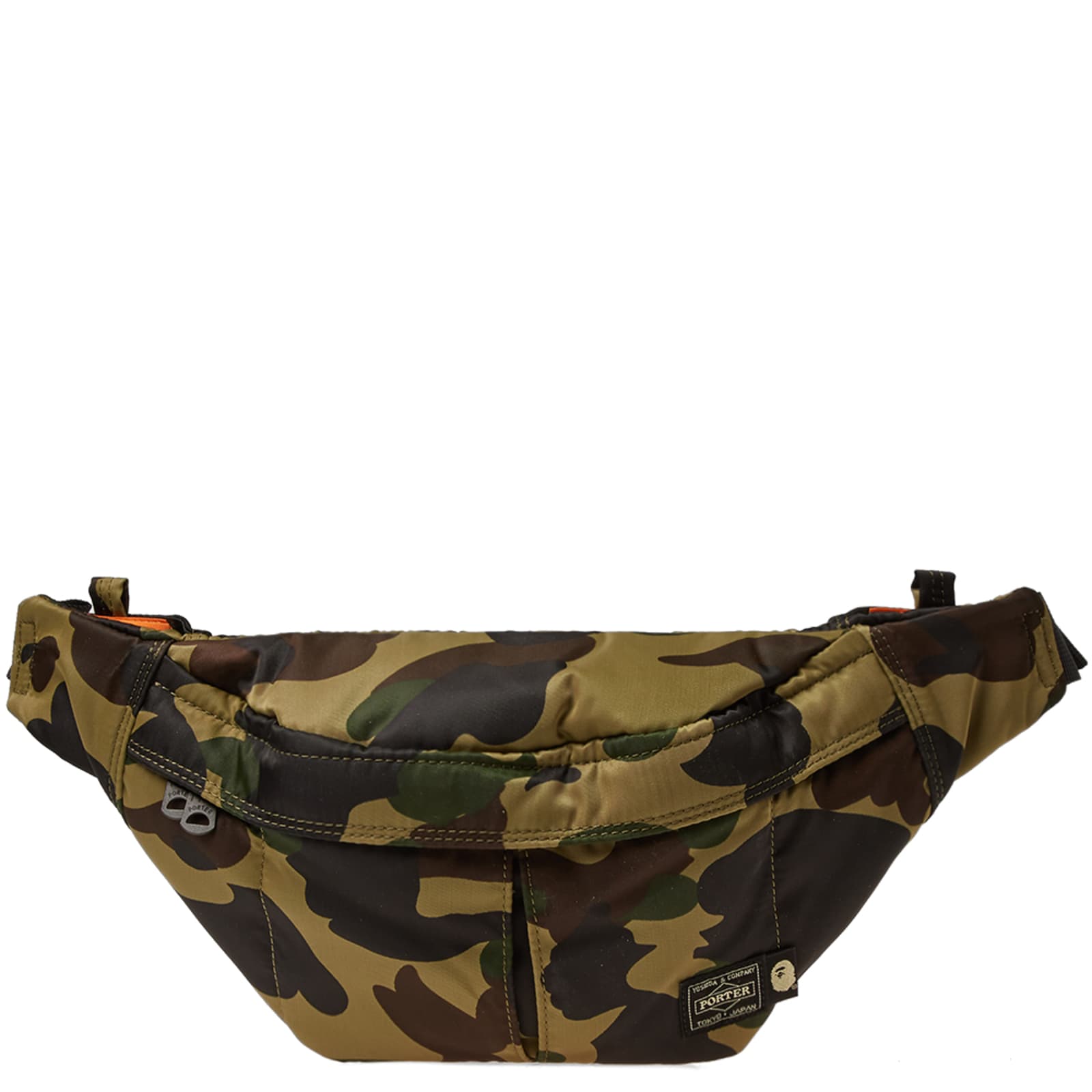 A Bathing Ape x Porter 1st Camo Waist Bag Green END. (UK)