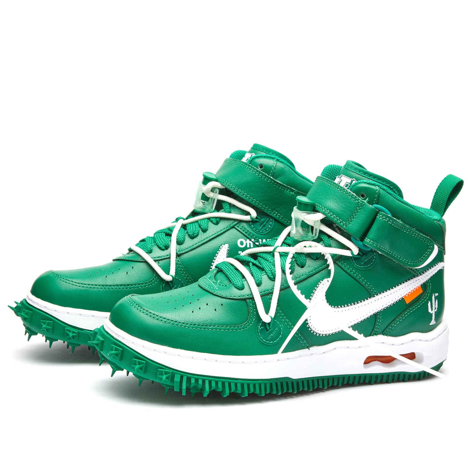 nike x off white air force 1 green