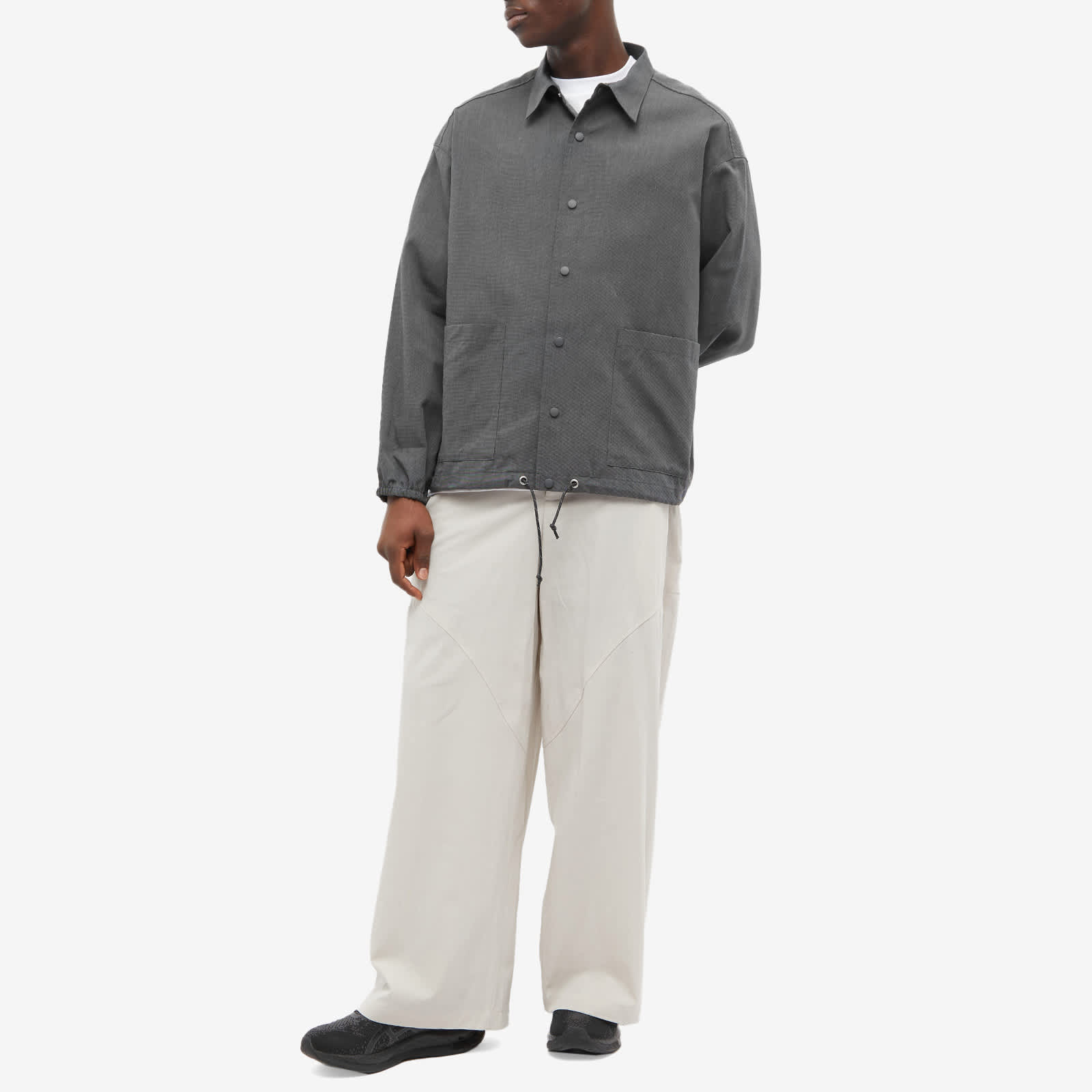 DIGAWEL Coach Shirt Jacket Black END.