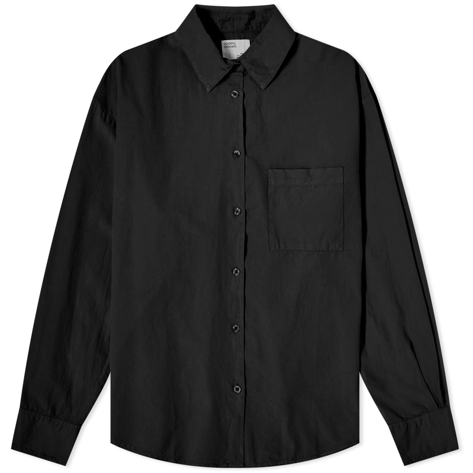 Colorful Standard Organic Oversized Shirt Deep Black | END. (HK)