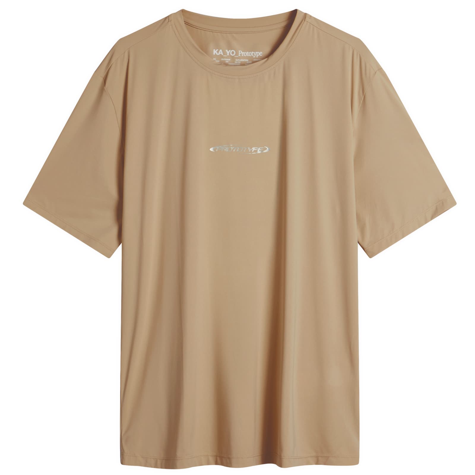 KA_YO_Prototype Logo Tech T-Shirt - Stone