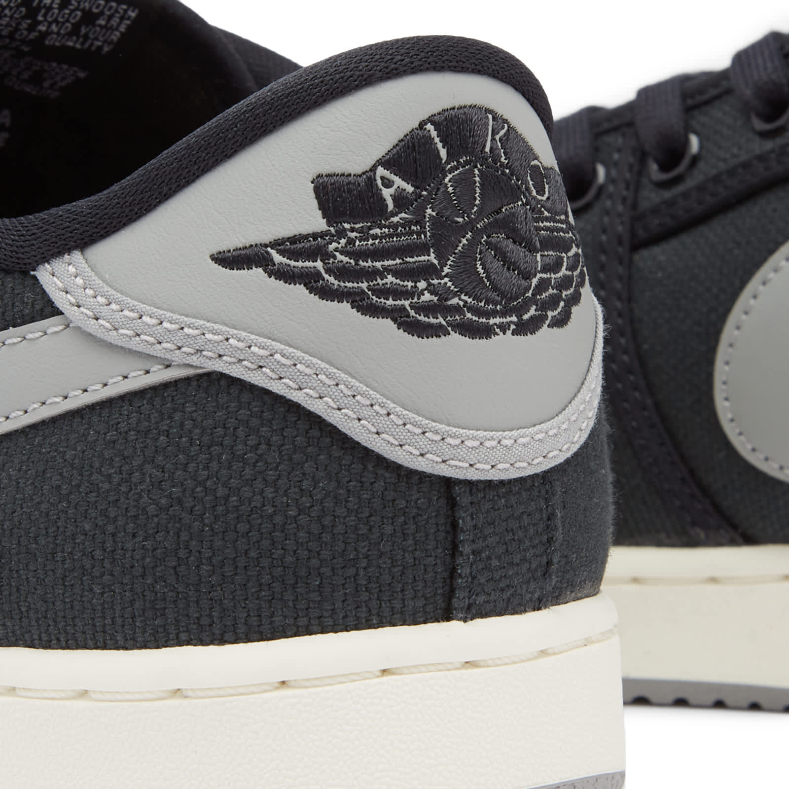 Air Jordan Ajko 1 Low - Black, Medium Grey & Sail