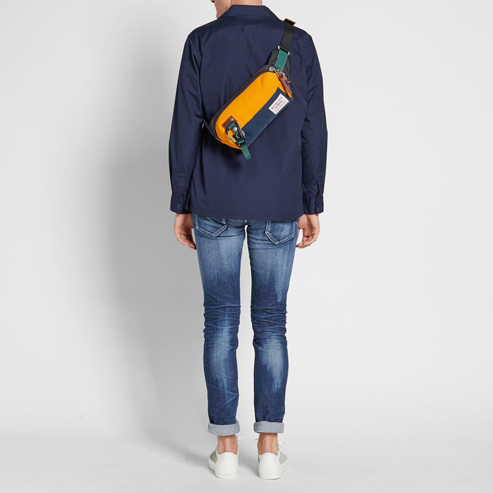 MasterPiece Link Series Waist Bag Navy Mix END.