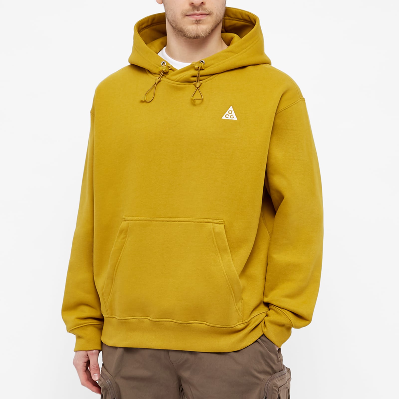 Nike ACG Popover Hoodie - Peat Moss & Green Abyss