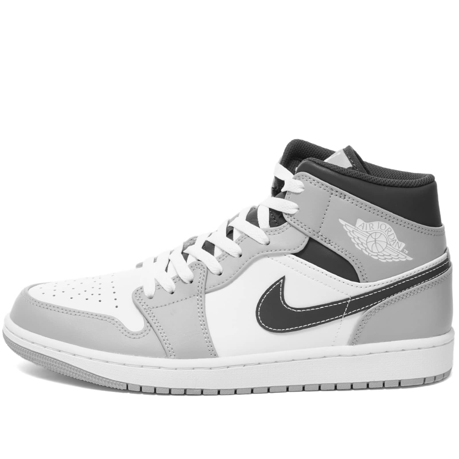 Air Jordan 1 Mid Grey, White & Anthracite END.