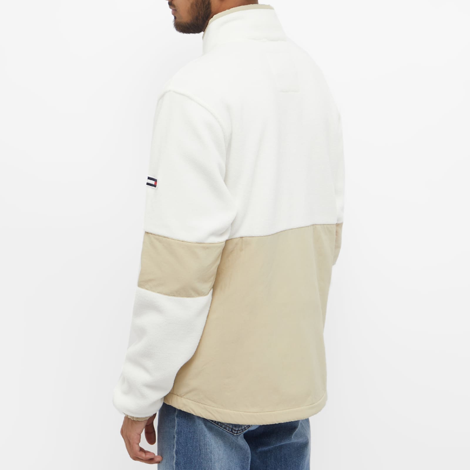 Tommy Jeans Mixed Media Retro Jacket Beige END. (US)