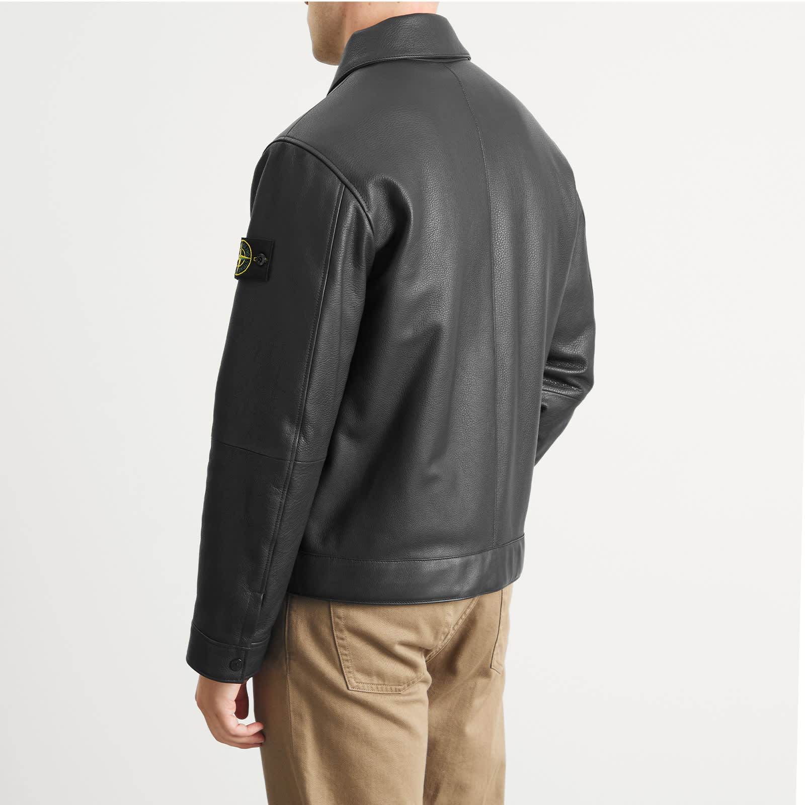 Stone Island PrimaLoft Leather Jacket