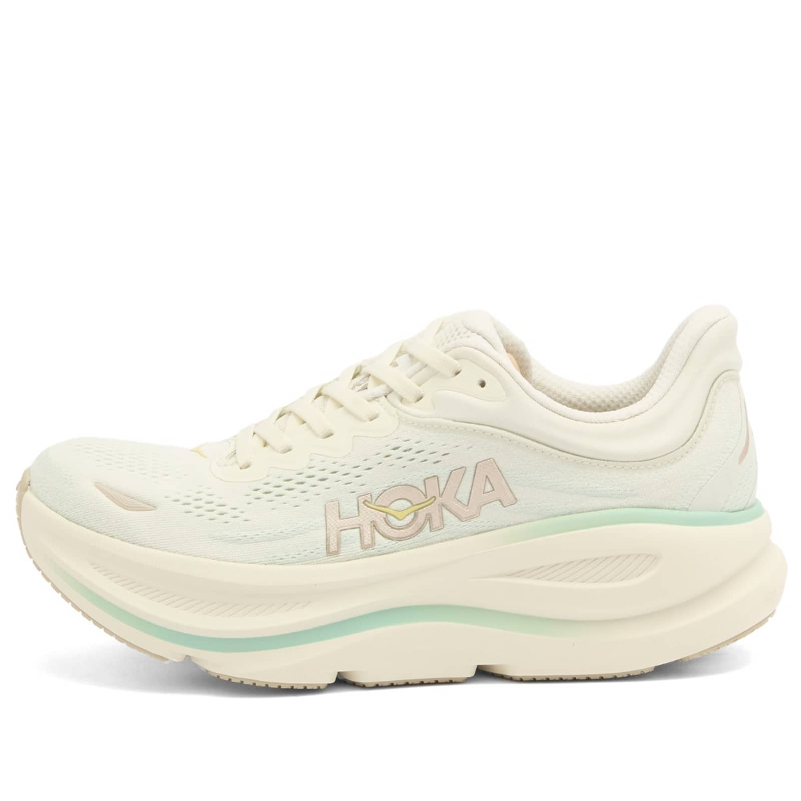 HOKA ONE ONE W Bondi 9 Sneaker - Truffle Salt & Sea Glass