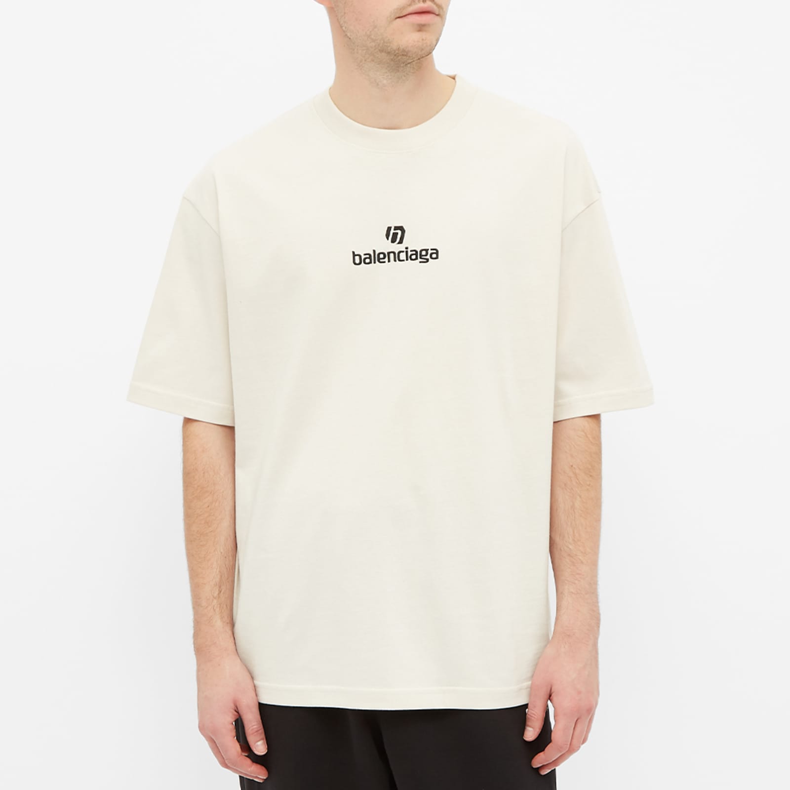 balenciaga new logo out tee