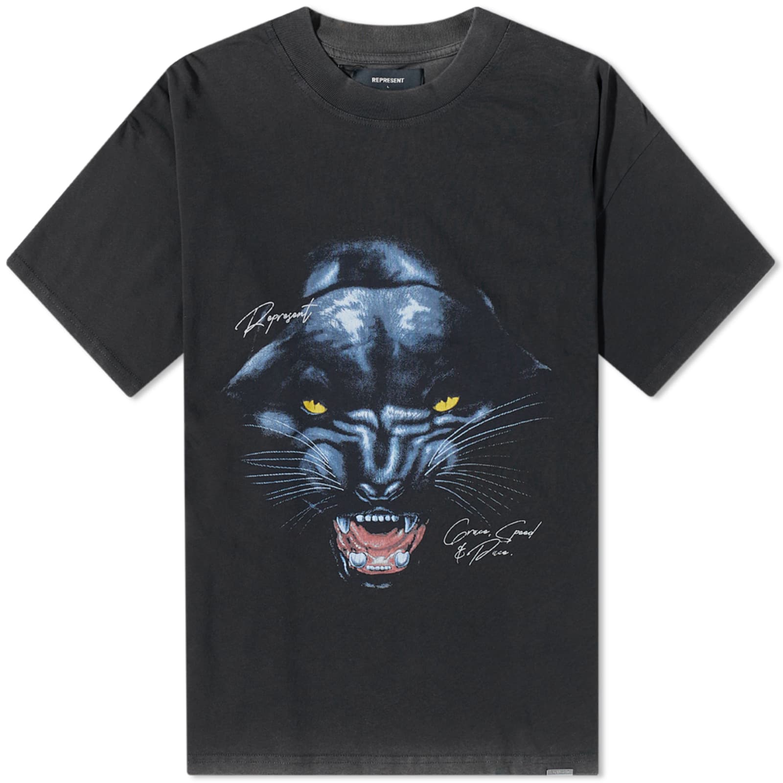 Represent Jaguar TShirt Vintage Black END. (SG)