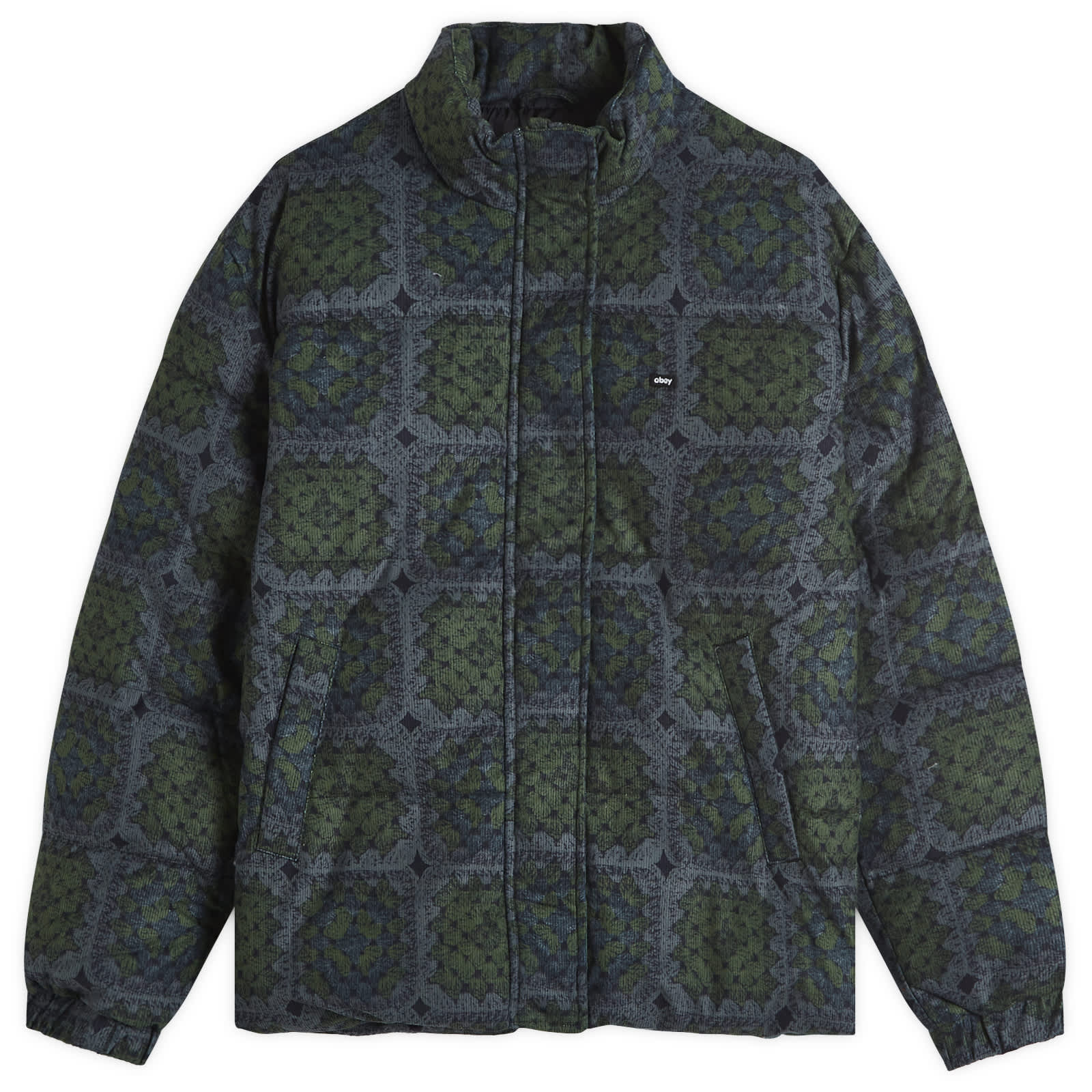 Obey Tappi Puffer Jacket - Olive Multi
