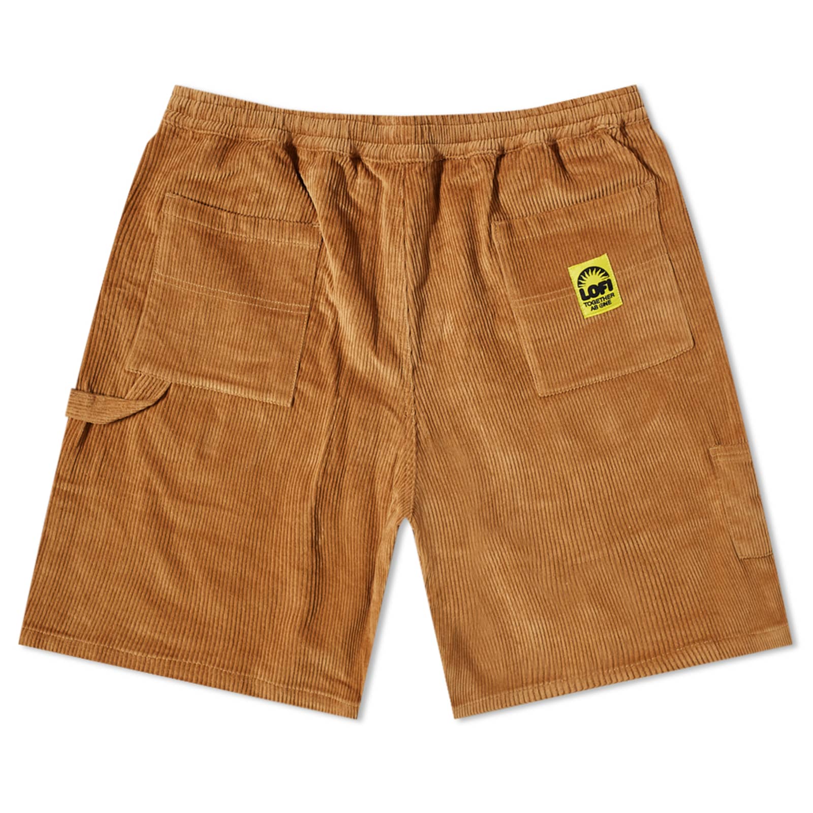 LoFi Corduroy Garden Work Shorts Camel END.