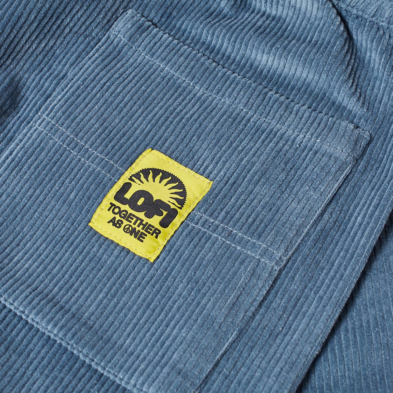 Lo-Fi Corduroy Garden Work Shorts - Harbour Blue