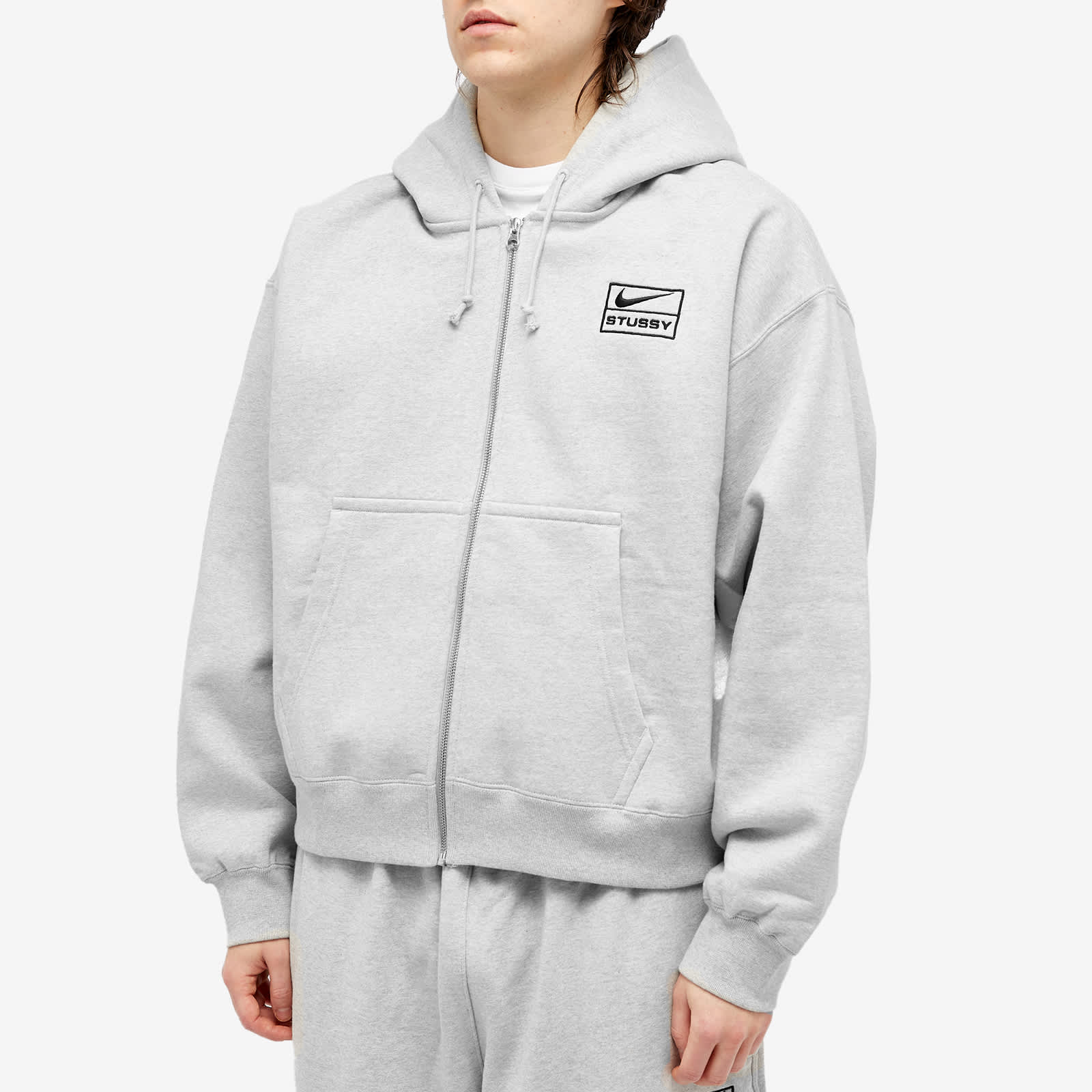 Nike x stussy grey sweatshirt Clearance
