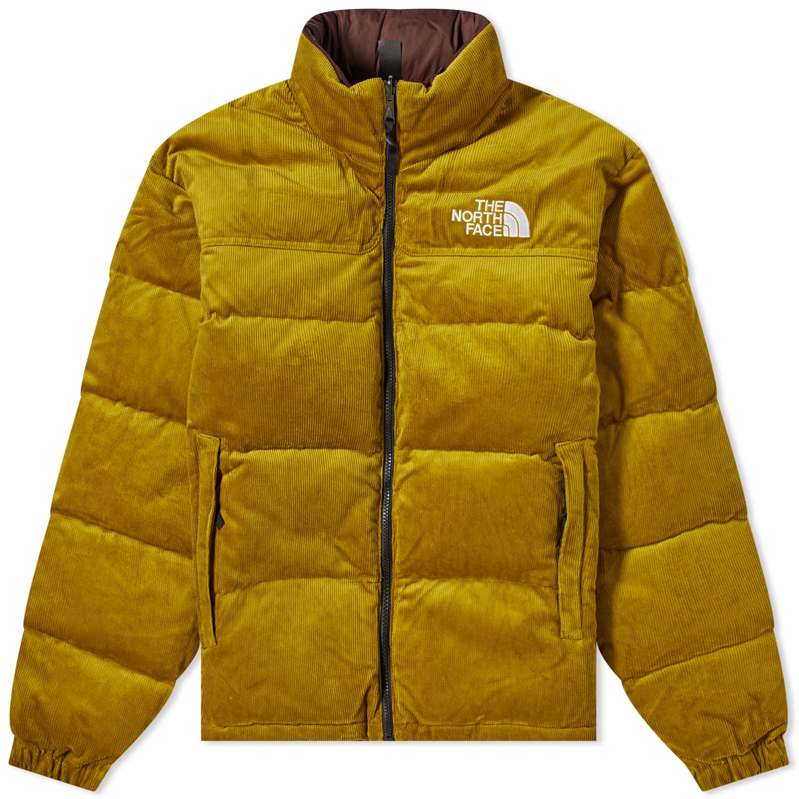 The North Face 92 Reversible Nuptse Jacket Sulphur Moss & Coal Brown