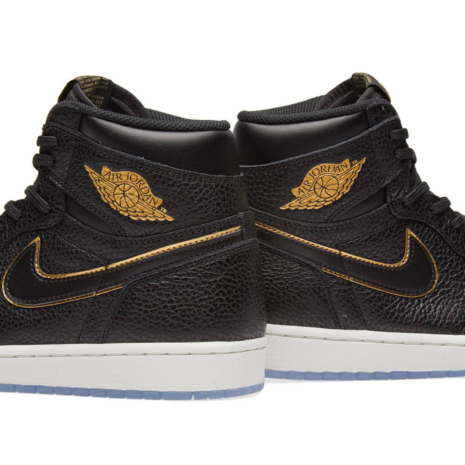 mens air jordan retro 1 high og black gold