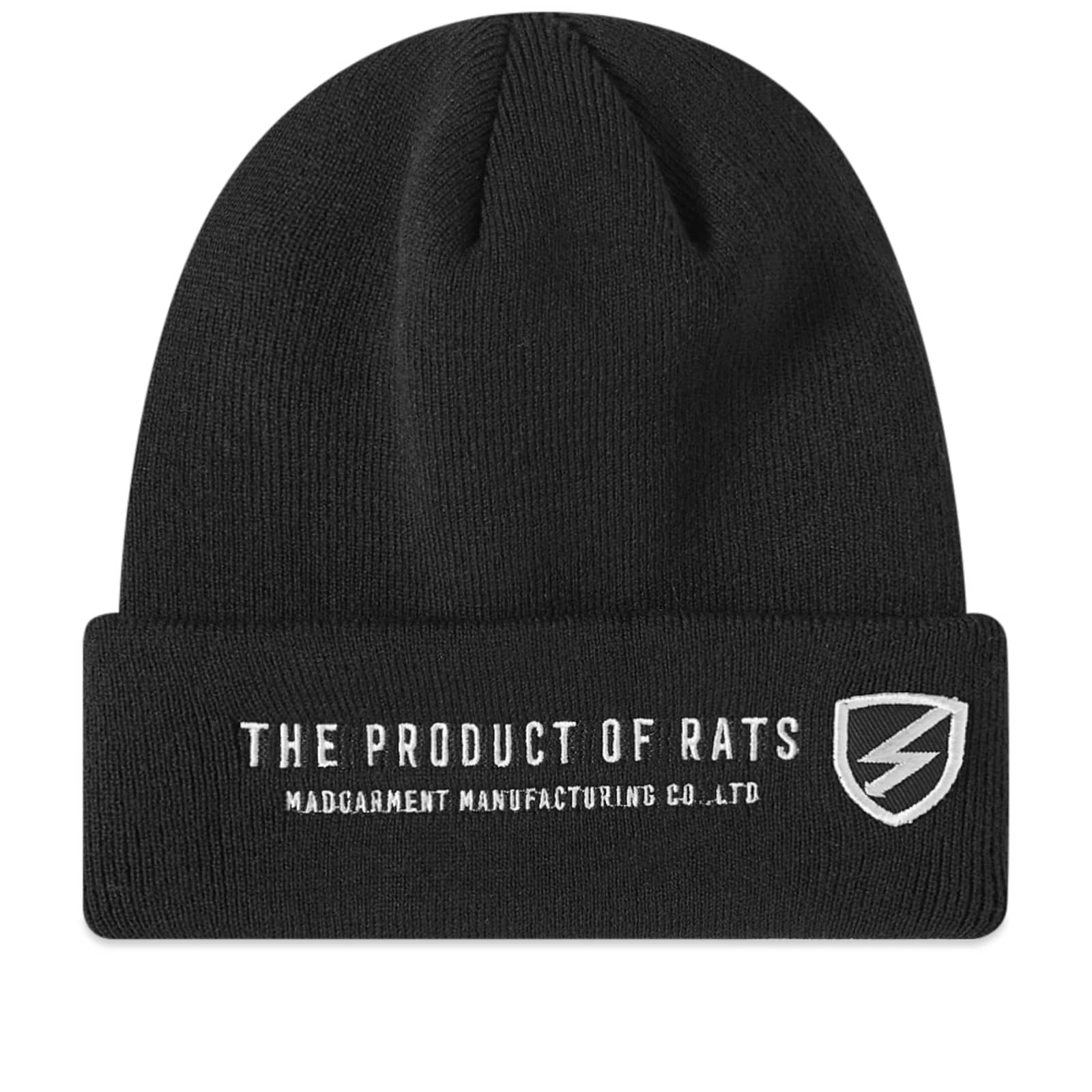 Rats Knit Cap Bolt Black END.