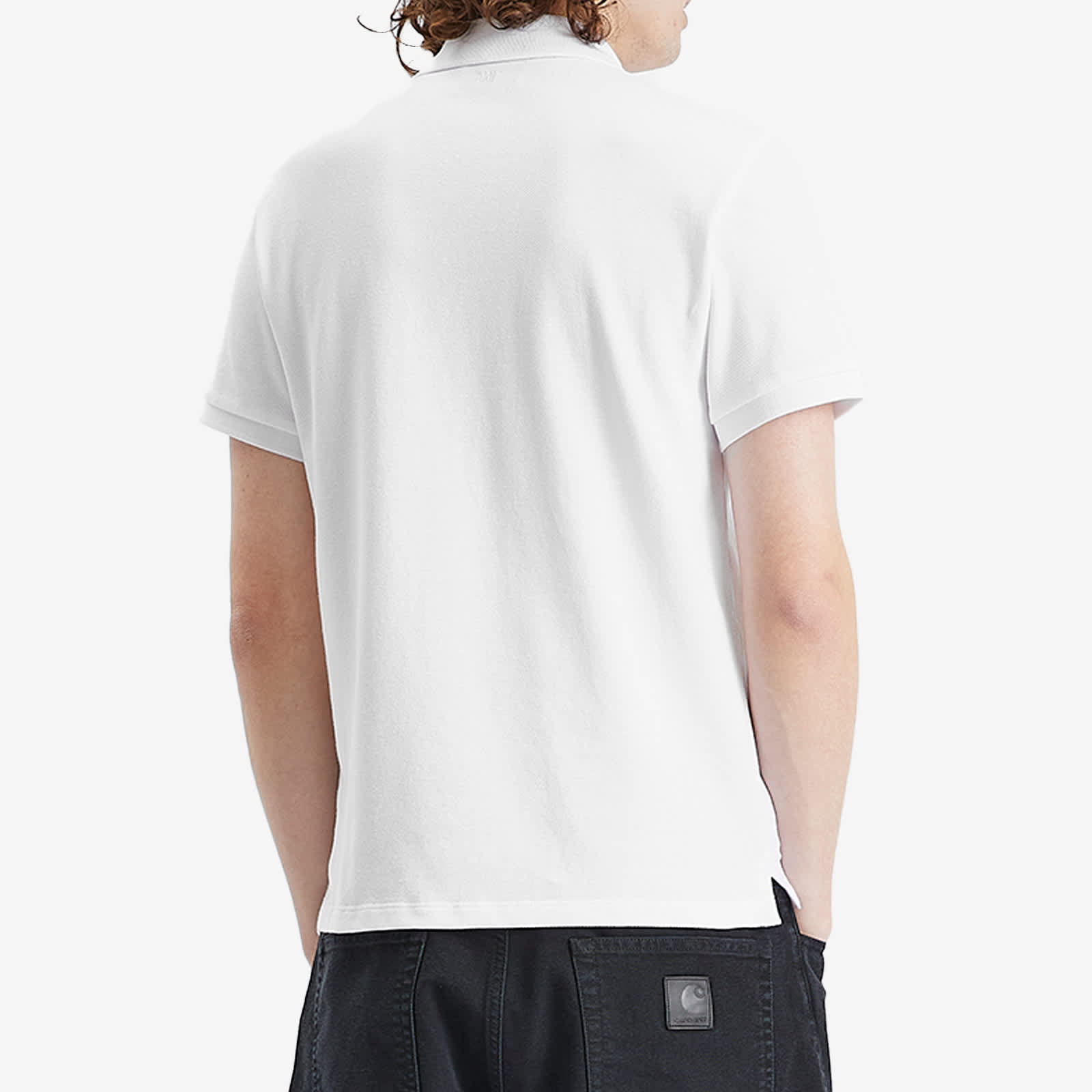 AMI Paris Small A Heart Polo - White