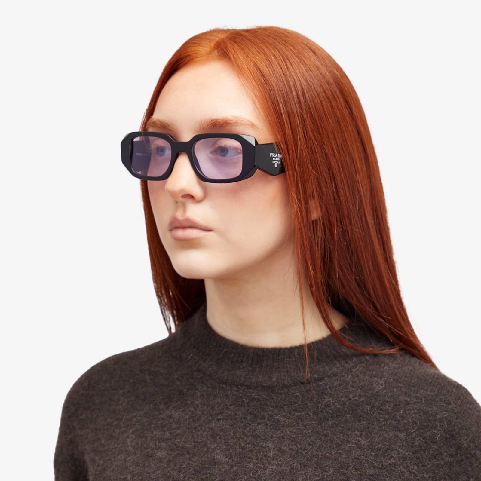 Prada Eyewear 17WS Sunglasses - Black & Violet
