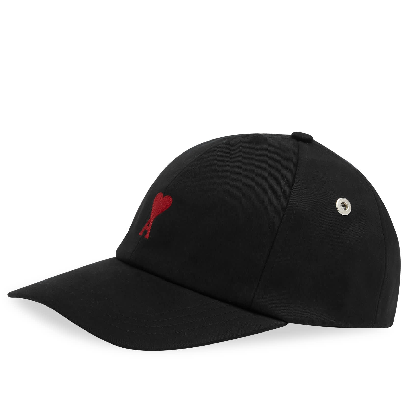 AMI Paris Small A Heart Cap - Black
