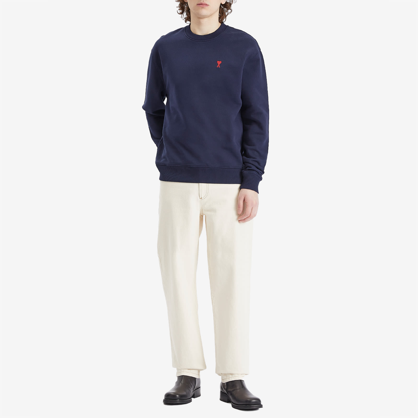 AMI Paris Ami De Coeur Sweatshirt - Night Blue