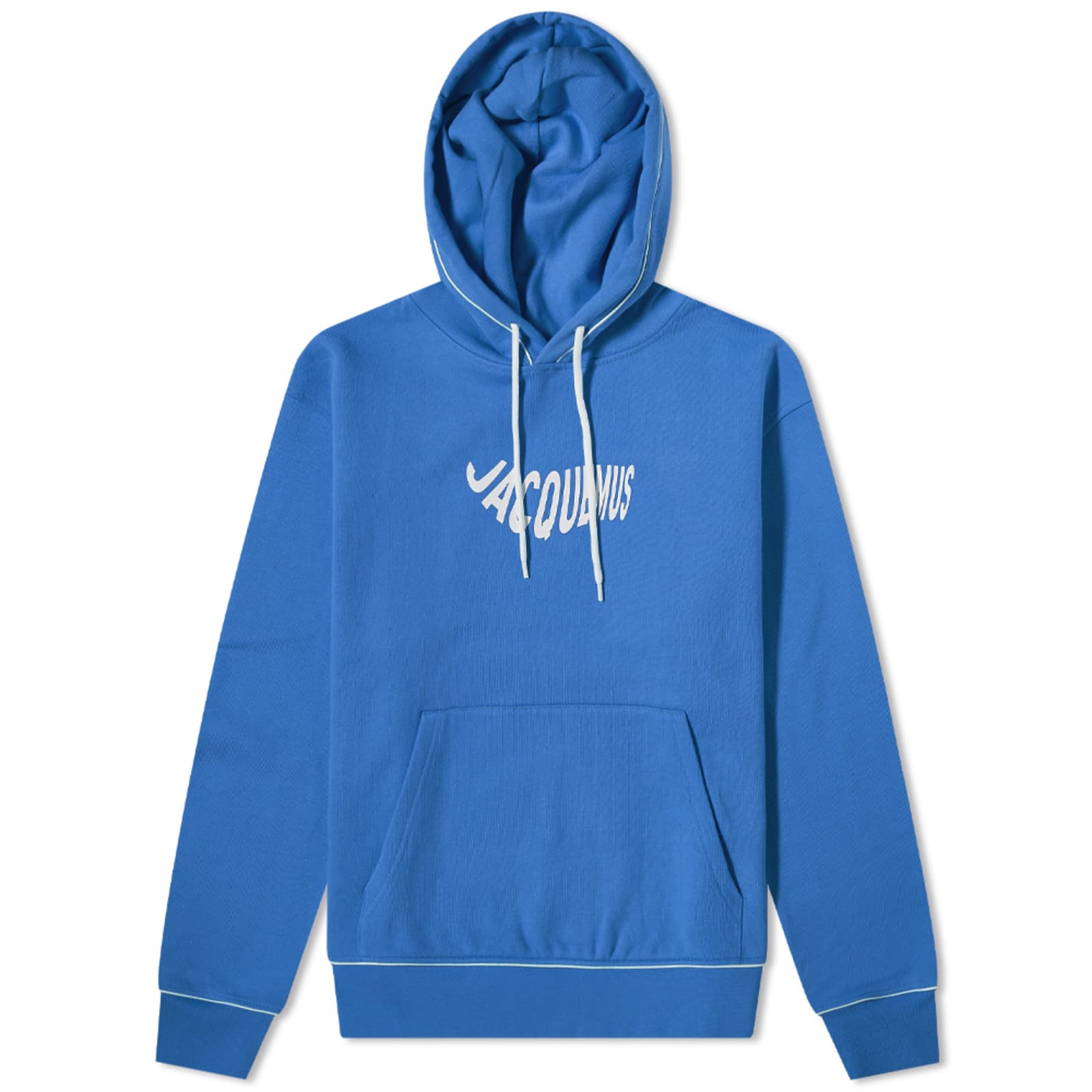 Jacquemus Contrast Stitch Popover Hoodie - Blue