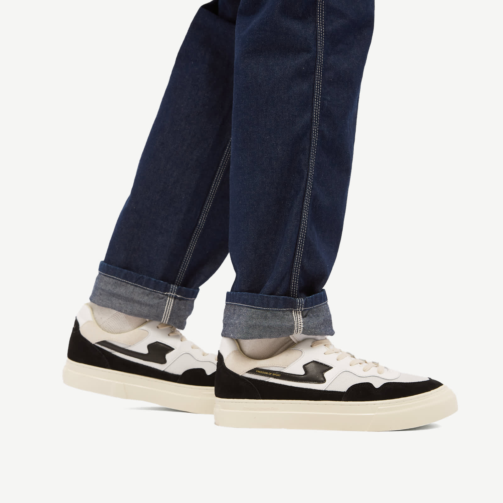 Stepney Workers Club Pearl SStrike Suede Mix White & Black END. (ES)