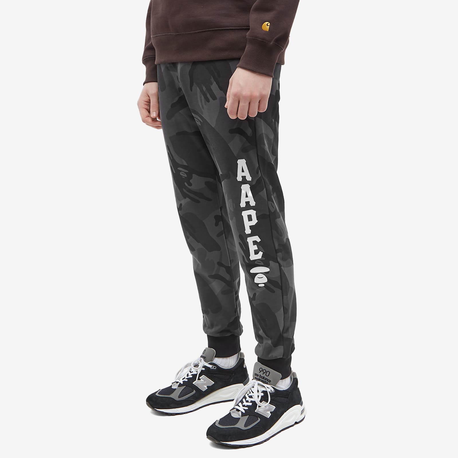 AAPE Street Ball Sweat Pant Black Camo END.