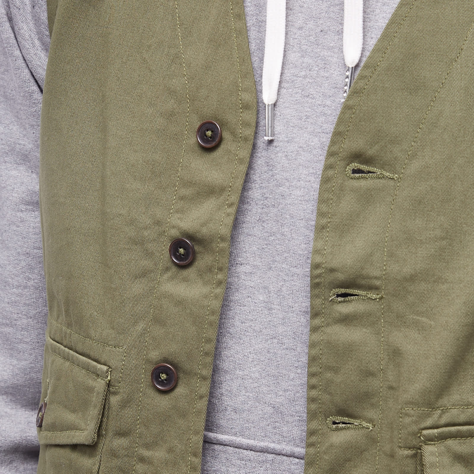 Universal Works Field Waistcoat Light Olive END. (GB)