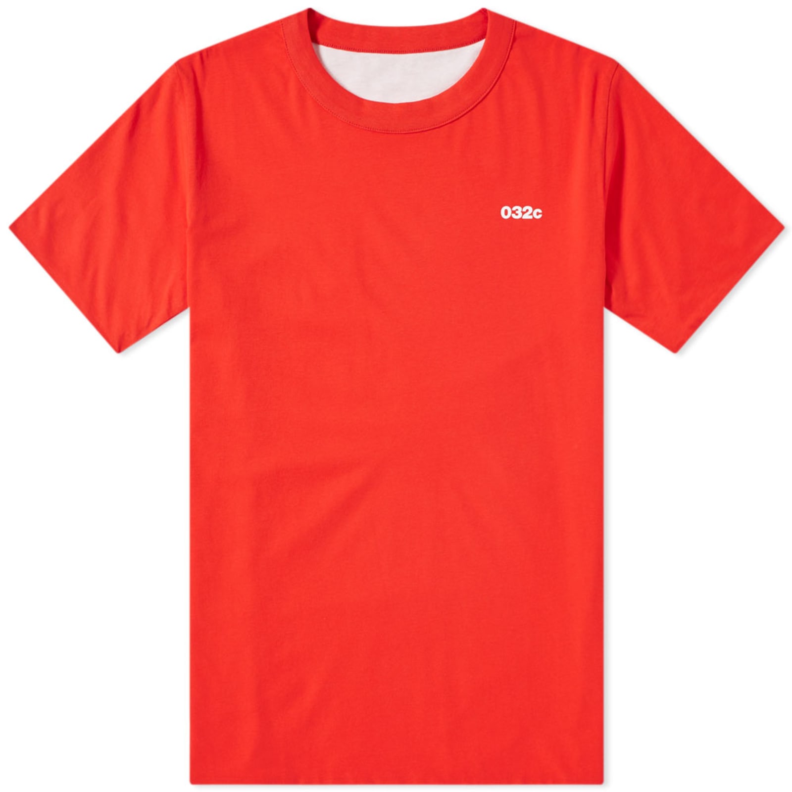 032c Reversible Logo Tee - Red & White