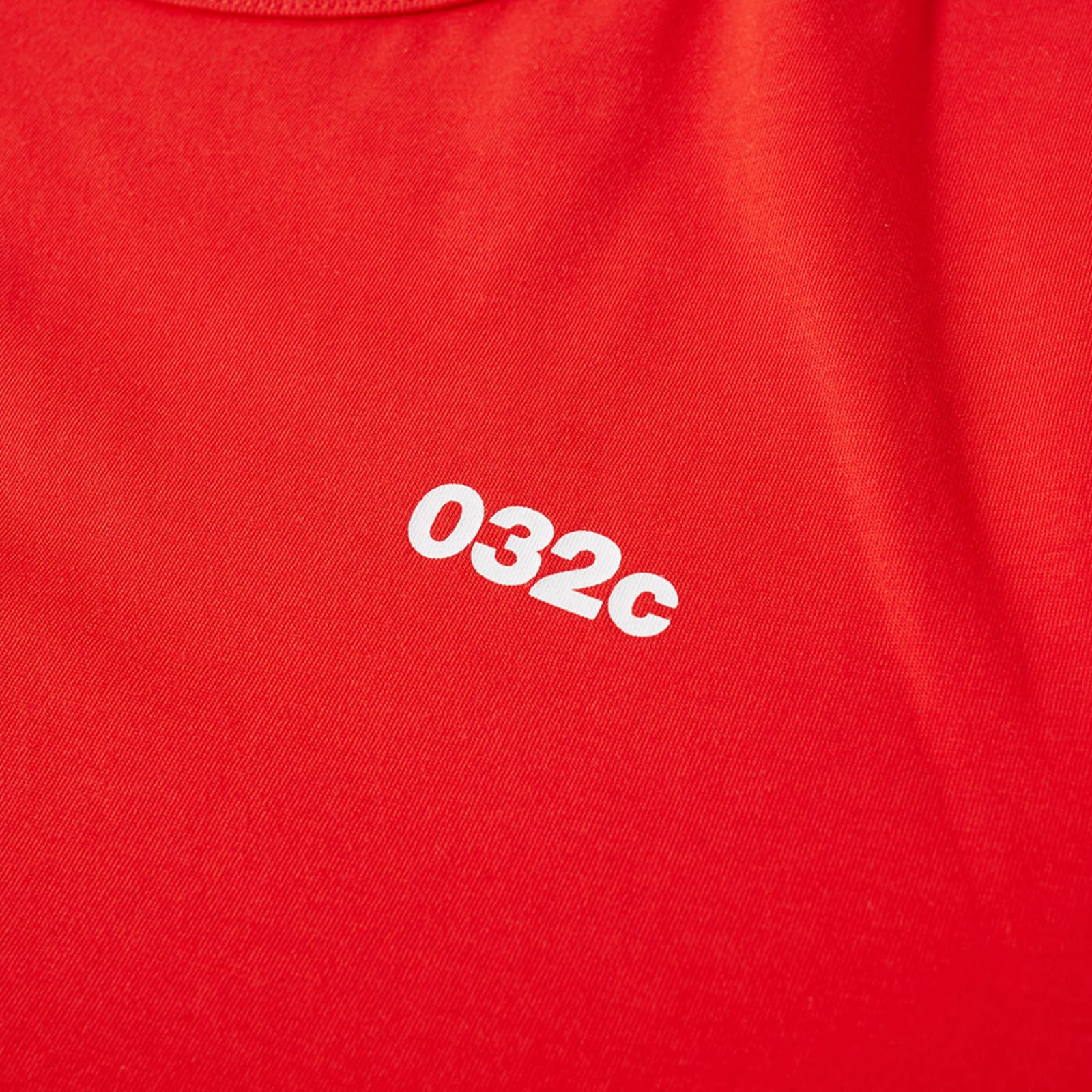 032c Reversible Logo Tee - Red & White