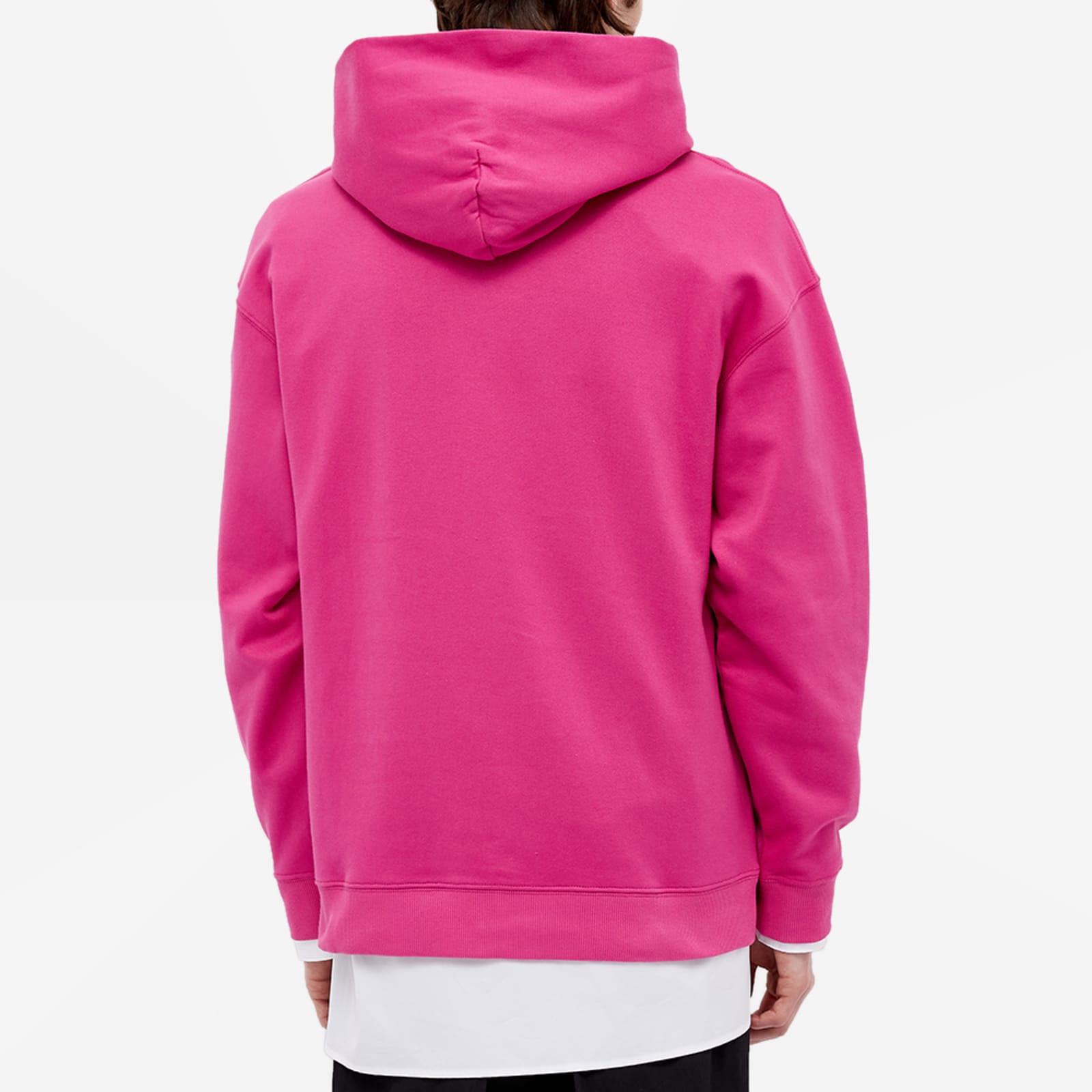 Valentino VLTN Patch Logo Popover Hoodie - Fuxia