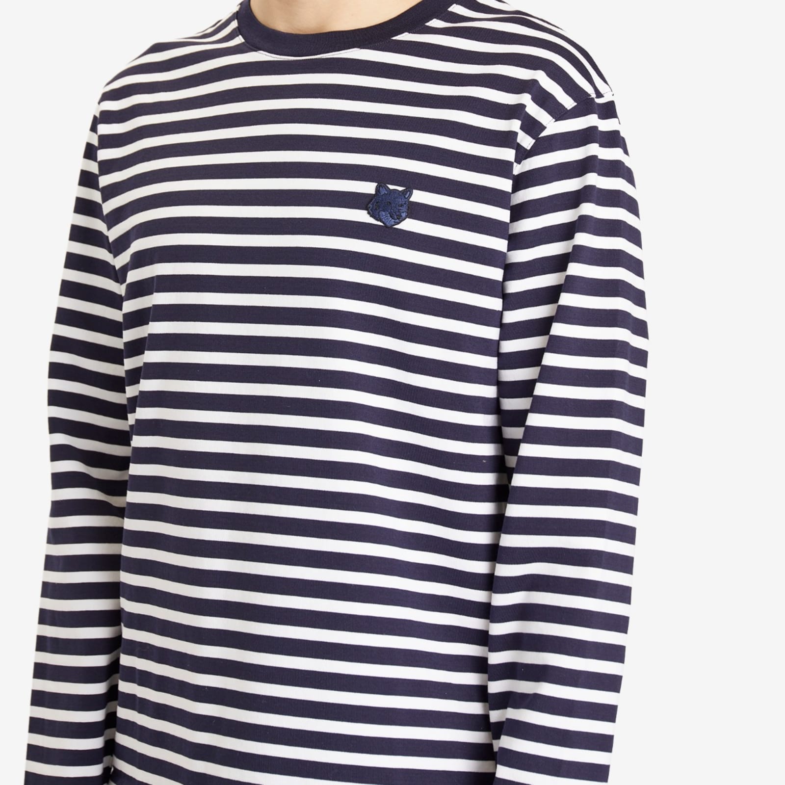 Maison Kitsune Bold Fox Head Patch Mariner Long Sleeve Tee