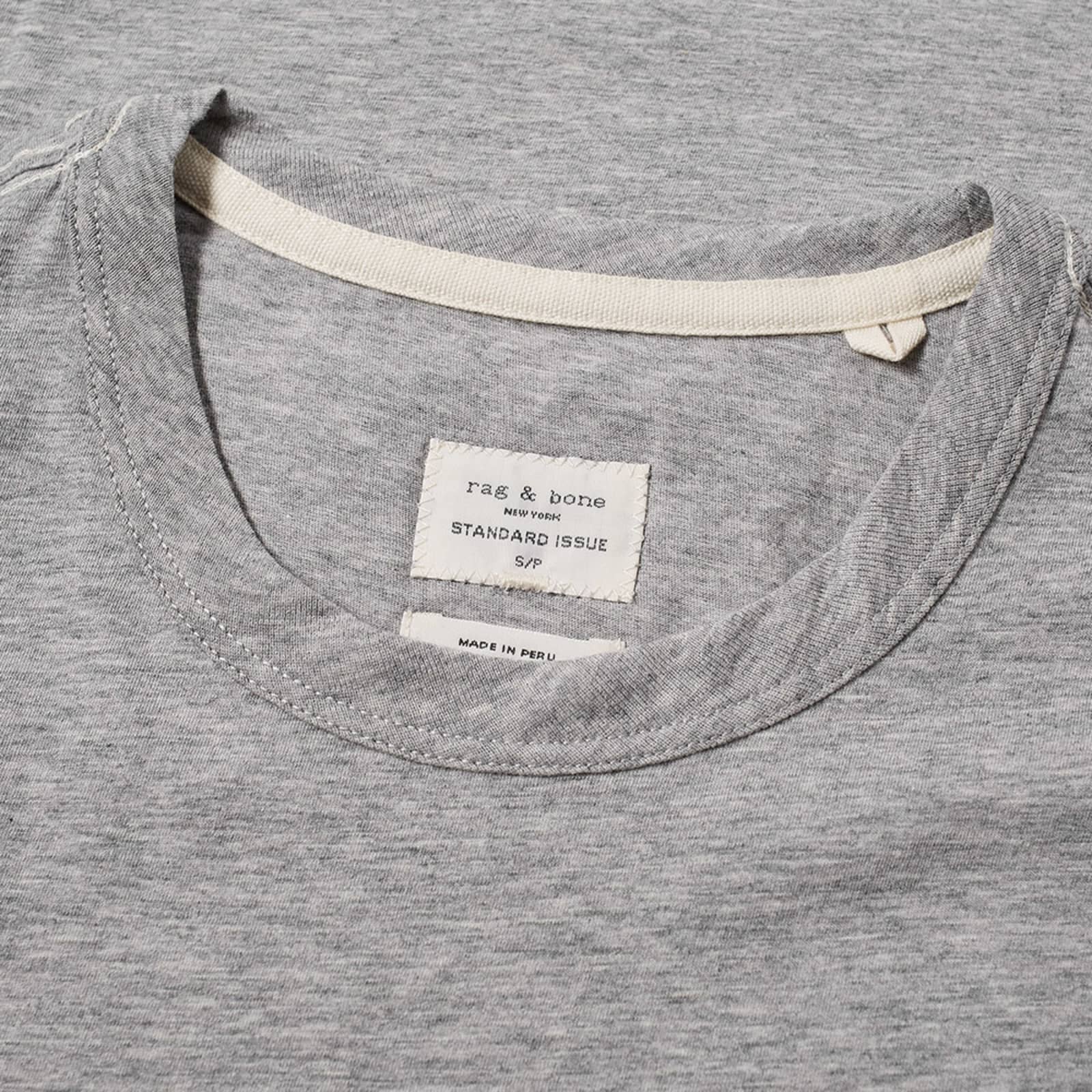 Rag & Bone Standard Issue Tee Heather Grey END. (US)