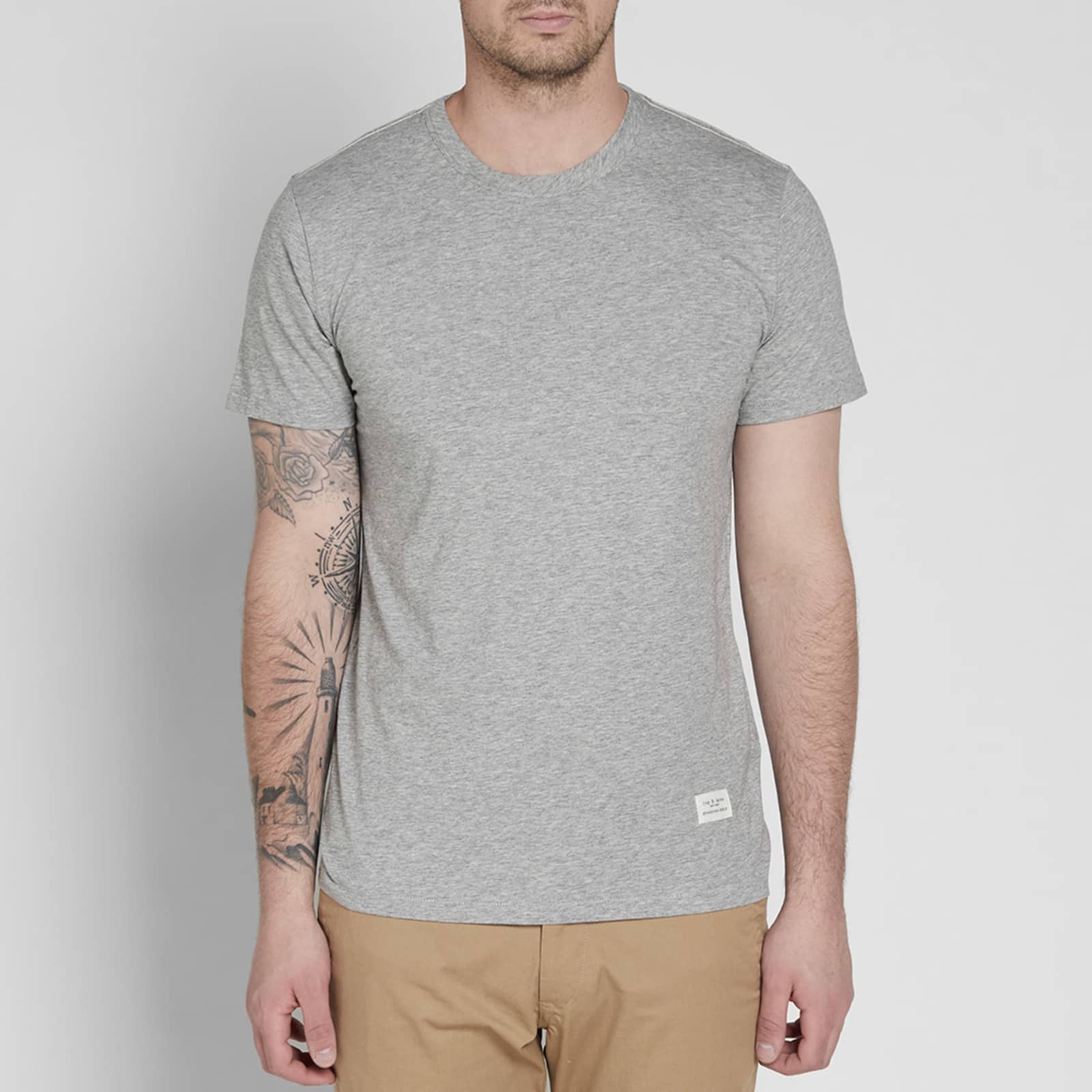 Rag & Bone Standard Issue Tee Heather Grey END. (US)