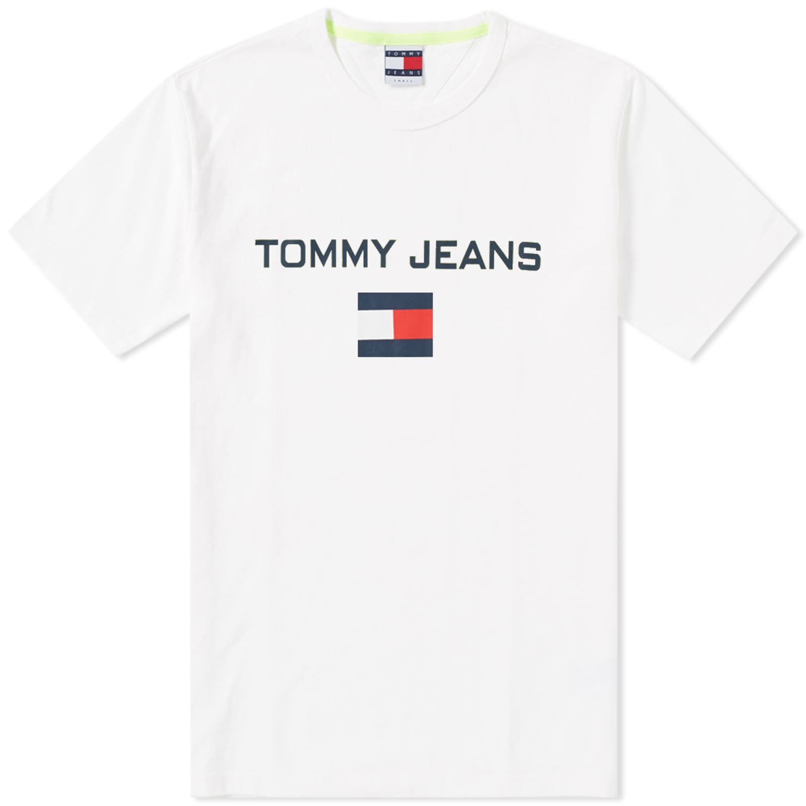 Tommy Jeans 5.0 90s Logo Tee Bright White END. (UK)