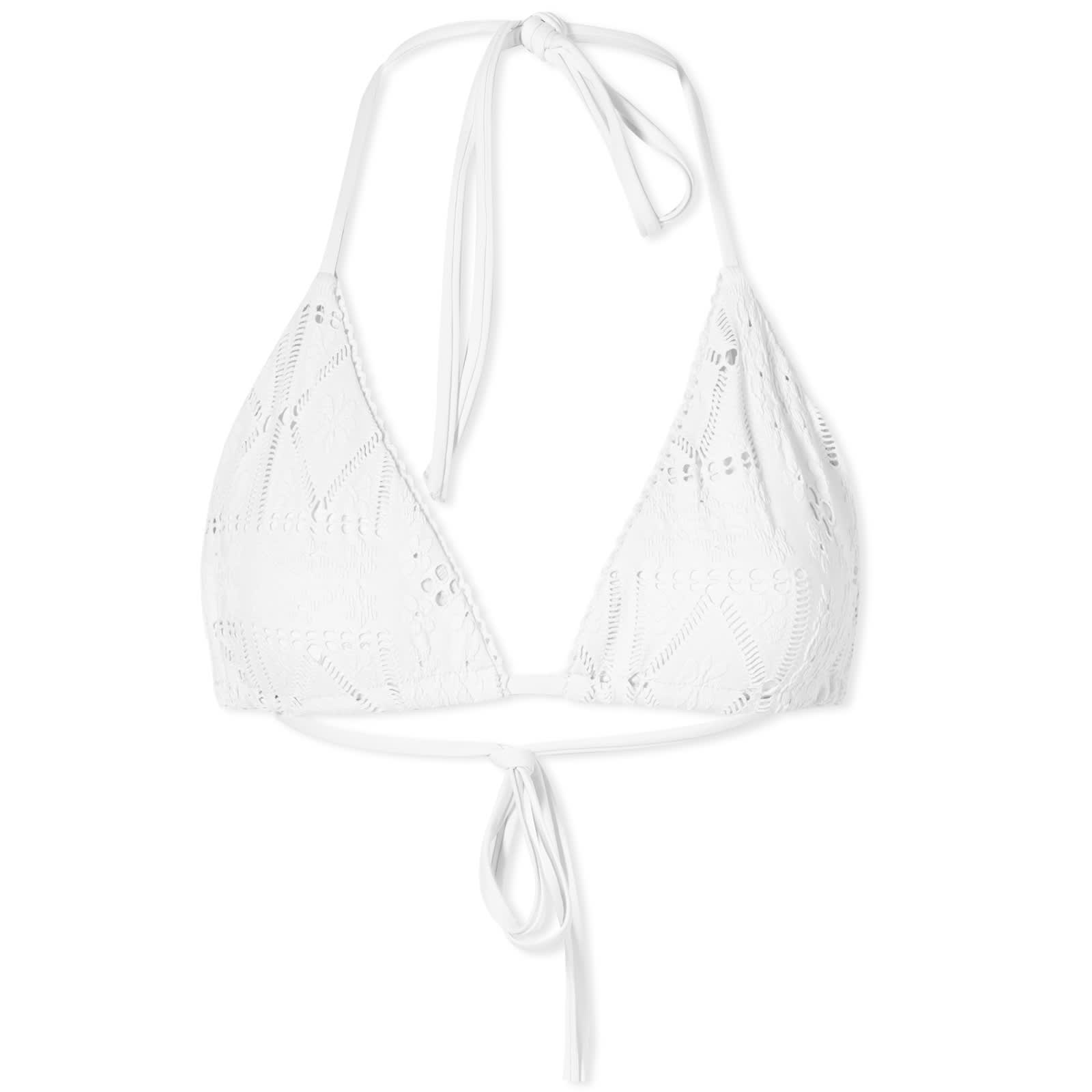 Frankies Bikinis Tia Patchwork Bikini Top White END. (BE)