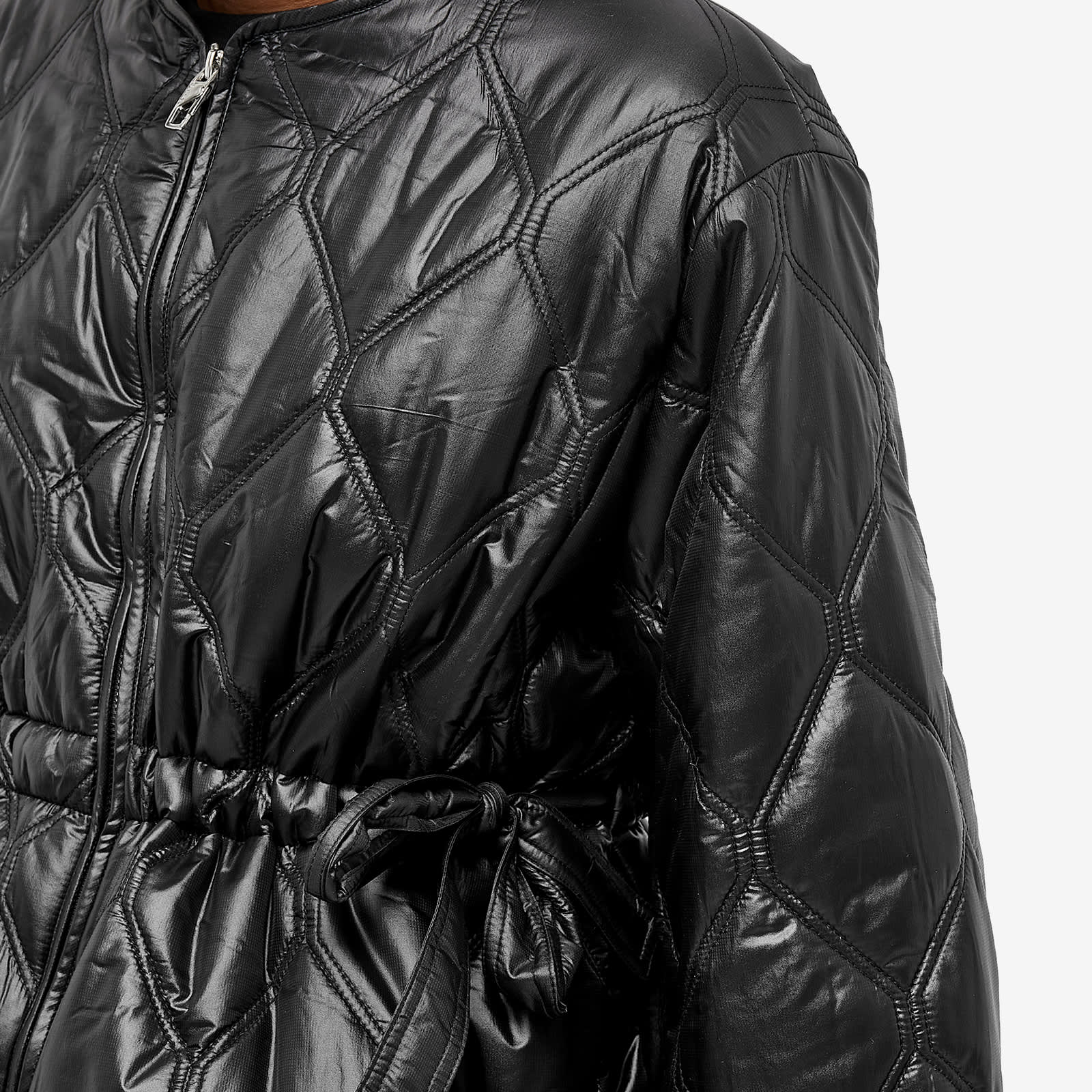 GANNI Shiny Quilt Jacket Black END. (FR)
