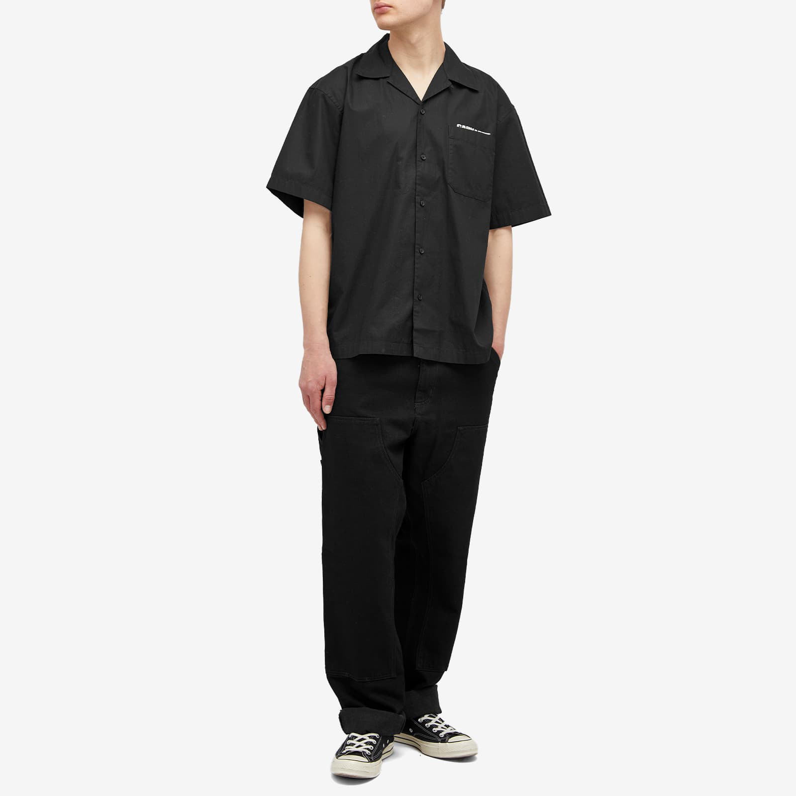 Carhartt WIP Denim Double Knee Pant - Black Rinsed