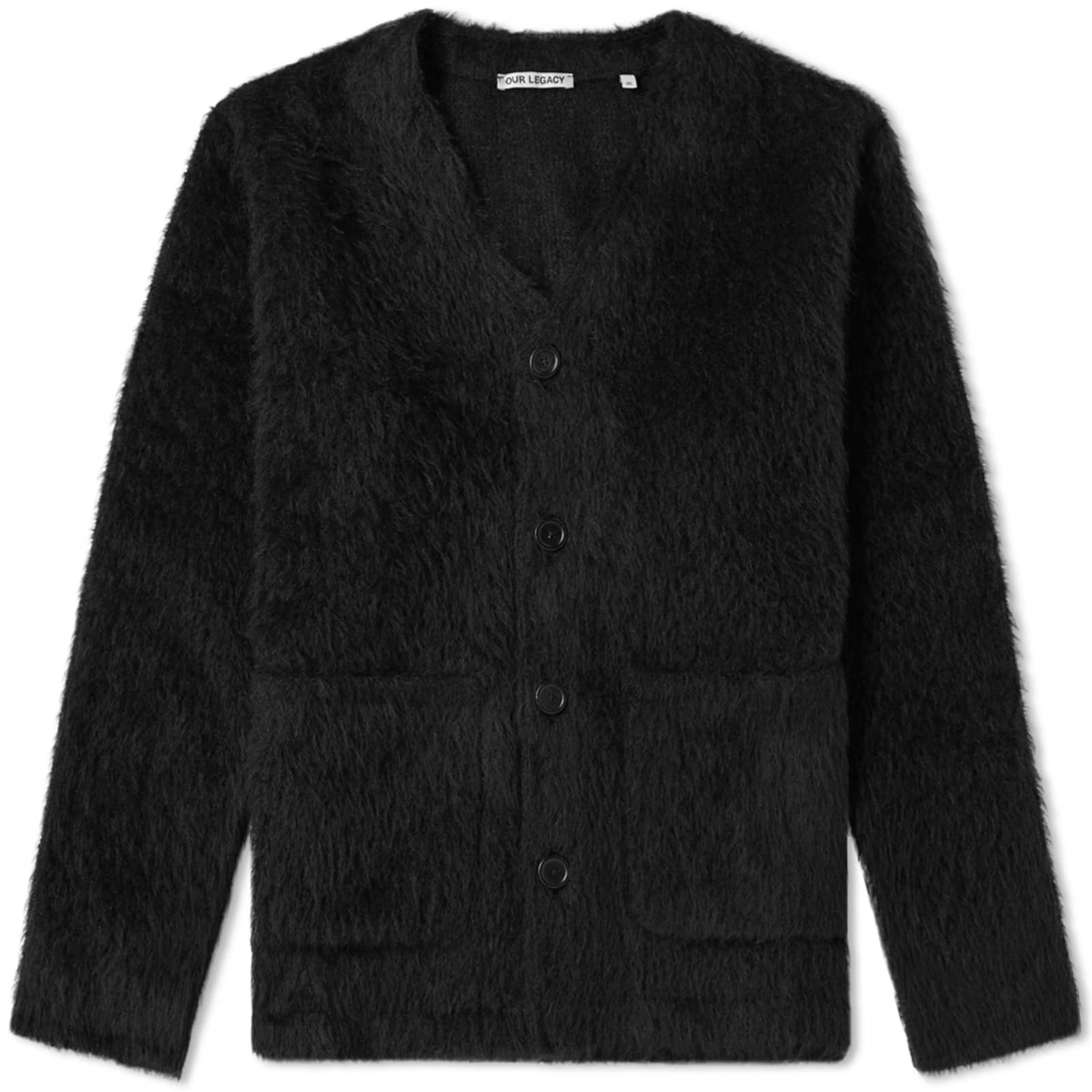 Our Legacy Mohair Cardigan Mohair Black END. (US)