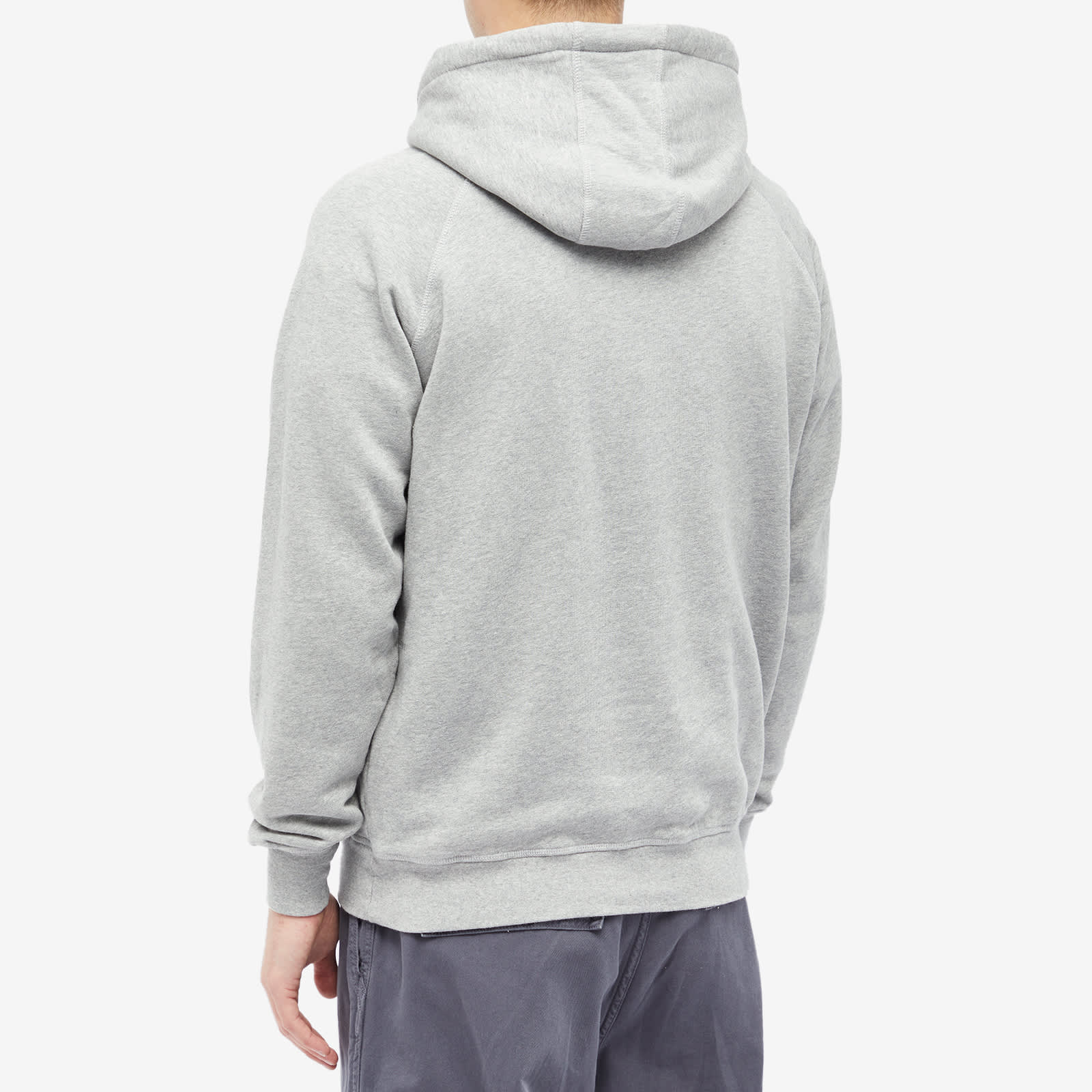 POP Trading Company Arch Logo Popover Hoodie Light Grey Heather END.
