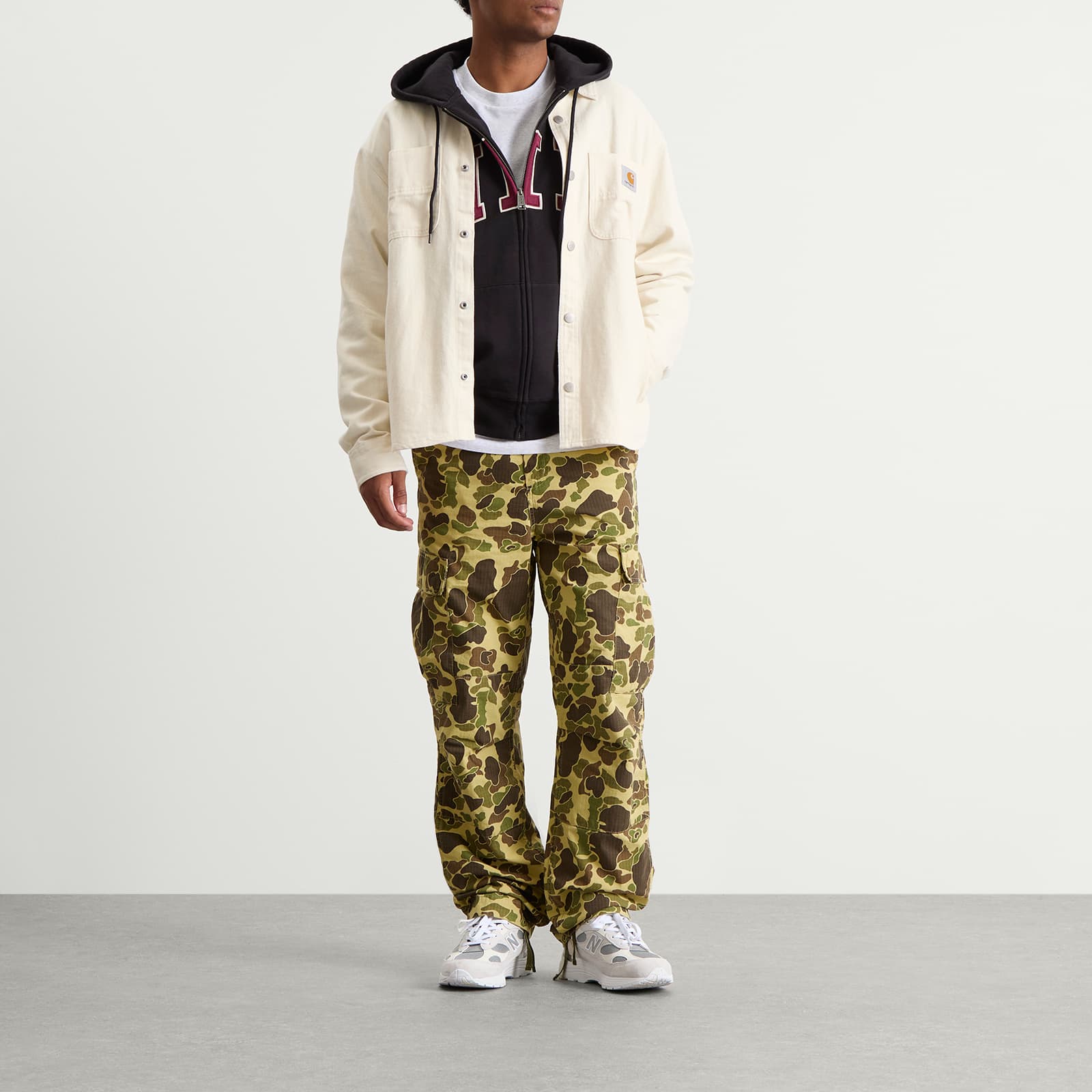 Carhartt WIP Duck Cargo Pants - Green Camo Duck