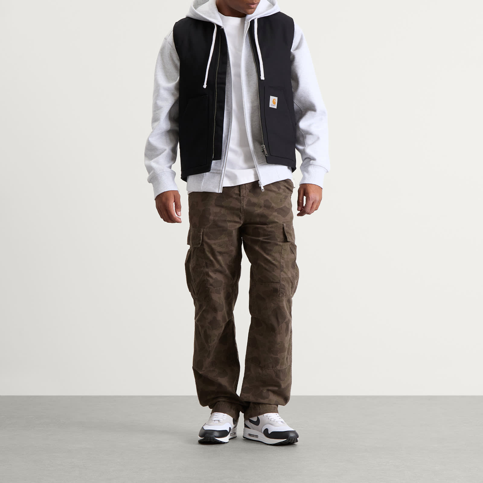 Carhartt WIP Duck Cargo Pants - Green & Porphyry Camo Duck