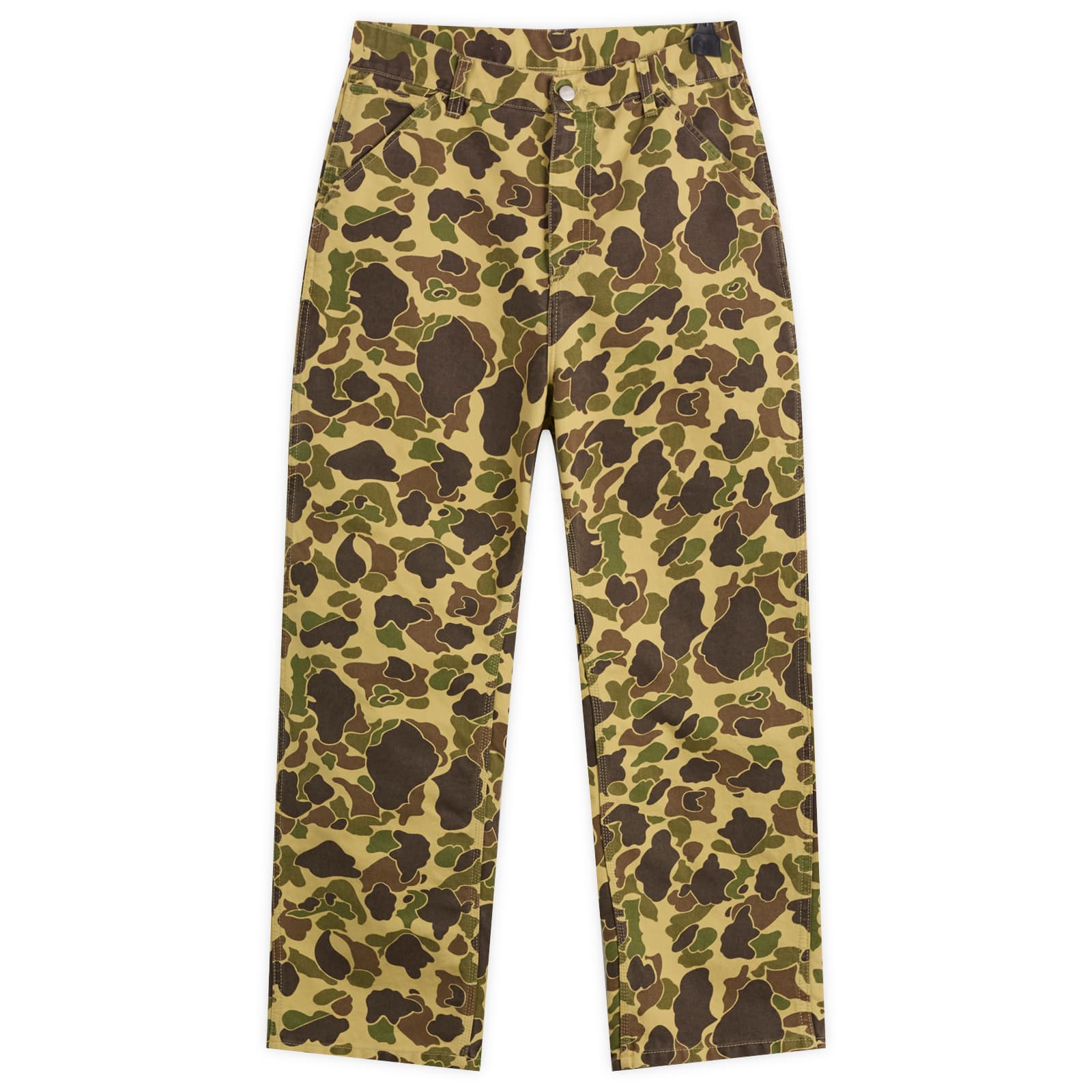 Carhartt WIP Duck Single Knee Pants - Green Camo Duck