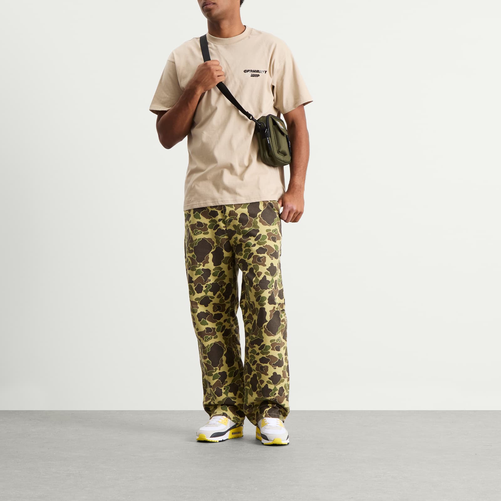 Carhartt WIP Duck Single Knee Pants - Green Camo Duck